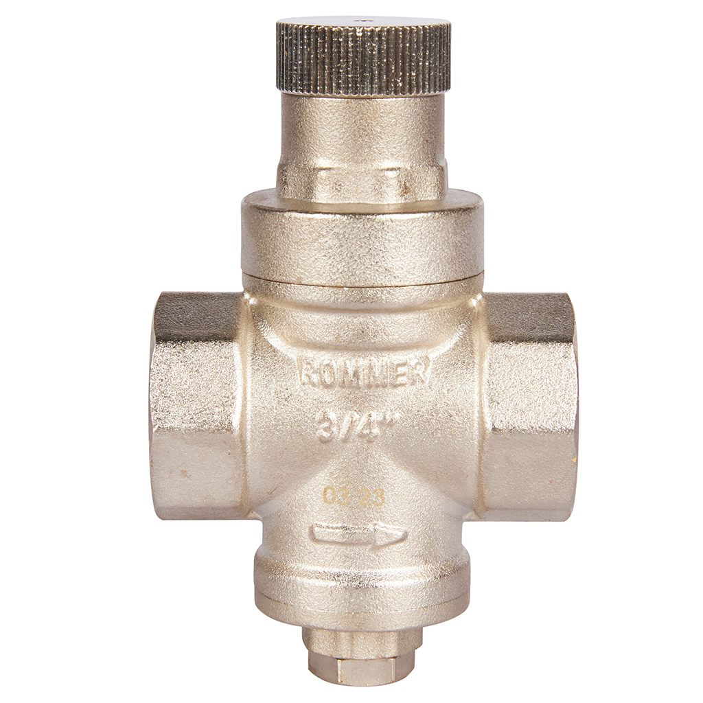 Редуктор давления PN16 вн/вн 3/4 без подключения манометра ROMMER