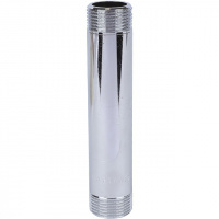 Бочонок резьбовой латунный STOUT хром 3/4"x125мм