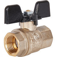 Кран шаровой STOUT бабочка 1/2" ВВ, полнопроходной