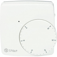Термостат комнатный STOUT WFHT-DUAL электронный, дистанционный датчик в пол