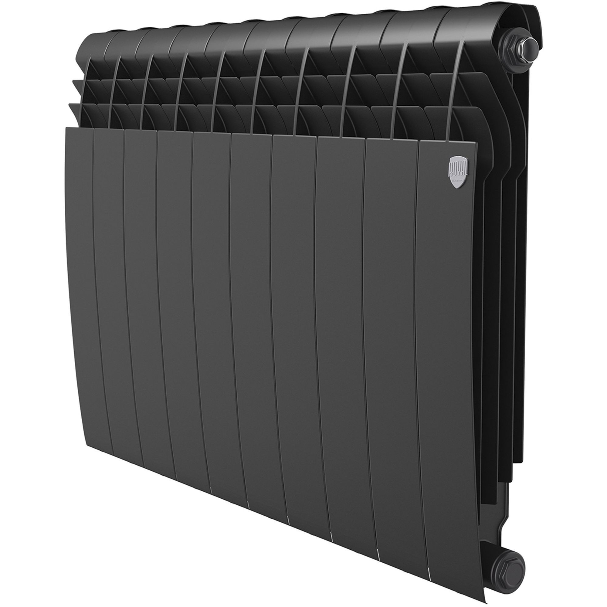 Радиатор биметаллический ROYAL THERMO BILINER NOIR SABLE 500x10 секций, черный