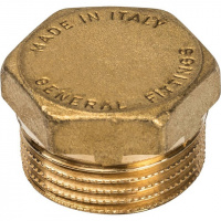 Заглушка резьбовая латунная STOUT без покрытия 3/4" Н