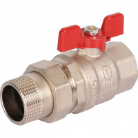 Кран шаровой с американкой STOUT бабочка EPDM 11/4"