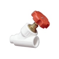 ППР Вентиль полипропиленовый VALFEX белый Ø20-45° ВН (30/10)