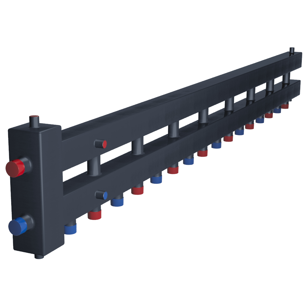 Коллектор котловой с гидрострелкой ESSAN ГРУ+КМГ 100-9ВН НЕРЖАВЕЮЩАЯ СТАЛЬ с 3-мя кронштейнами