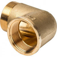 Угол резьбовой латунный STOUT без покрытия 11/2" ВН