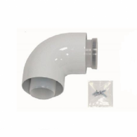 Колено PROTHERM 87° Ø60/100 PP, стальной соединительный хомут в комплекте (0020257009)