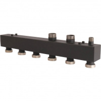 Коллектор распределительный стальной ROMMER 3 отопительных контура 1 1/2" (RDG-0017-004003)