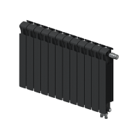 Радиатор биметаллический RIFAR MONOLIT АНТРАЦИТ 500х12 секций, нижнее правое подключение (MVR)