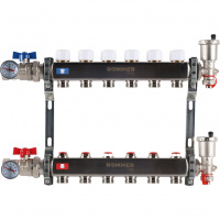 Коллектор из нержавеющей стали в сборе без расходомеров 6 вых. ROMMER