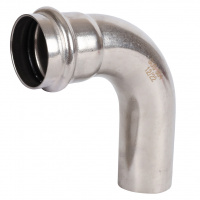 Угольник однораструбный 90° ВПр-НПр, 42, из нержавеющей стали прессовой ROMMER