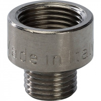 Муфта переходная резьбовая латунная STOUT никель 3/8"X1/4" ВН
