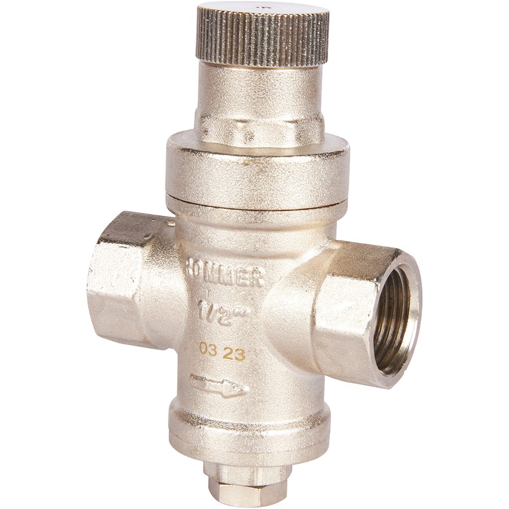 Редуктор давления PN16 вн/вн 1/2 без подключения манометра ROMMER