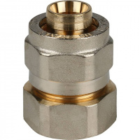 МЦ Муфта резьбовая цанга для металлопласта STOUT Ø20х3/4" ВР