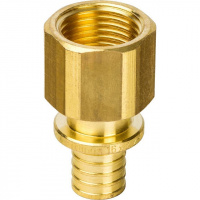 СА Муфта резьбовая аксиальная для сшитого полиэтилена STOUT Ø16х1/2" В