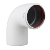 Колено коаксиальное PROTHERM алюминь Ø80х90°, белый