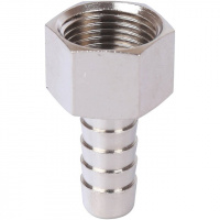 Штуцер резьбовой латунный STOUT никель 3/8"x10мм В