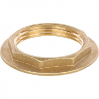 Контргайка с упором резьбовая латунная STOUT без покрытия 11/4"