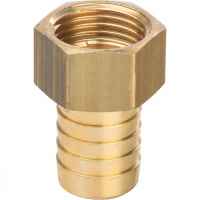 Штуцер резьбовой латунный STOUT без покрытия 1/2"x18мм В