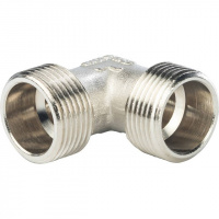 Угол резьбовой латунный STOUT никель 3/4" Н