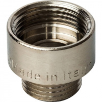 Муфта переходная резьбовая латунная STOUT никель 3/4"X1/2" ВН