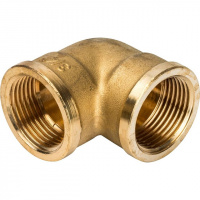 Угол резьбовой латунный STOUT без покрытия 3/4" В