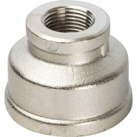 Муфта переходная резьбовая латунная STOUT никель 1/4"X1/8" В