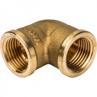 Угол резьбовой латунный STOUT без покрытия 1/2" В