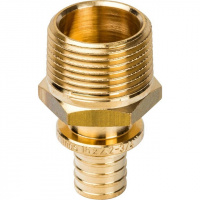 СА Муфта резьбовая аксиальная для сшитого полиэтилена STOUT Ø16х3/4" Н