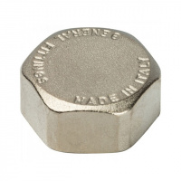 Заглушка резьбовая латунная STOUT никель 1/8" В