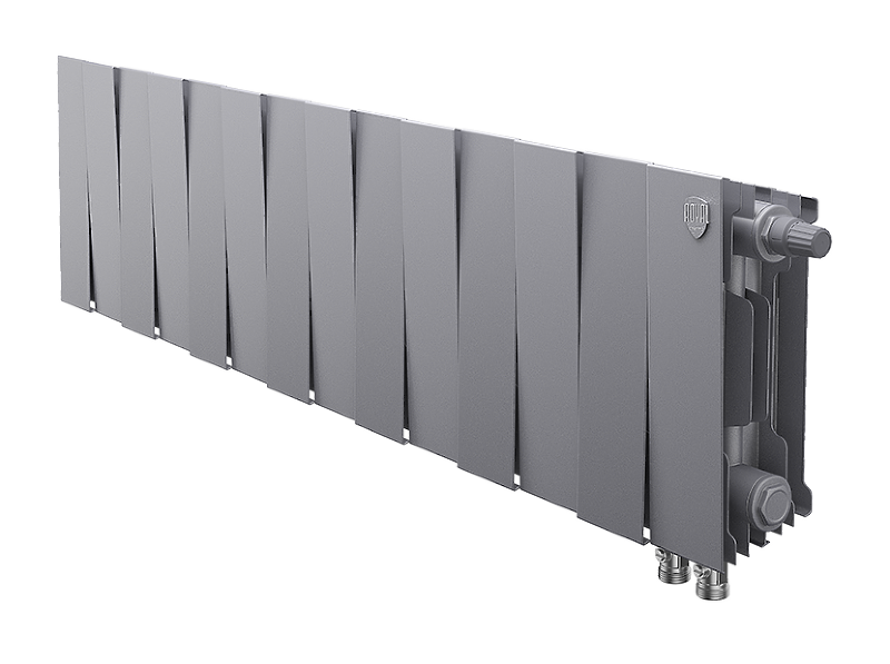 Радиатор биметаллический ROYAL THERMO PIANOFORTE SILVER SATIN VDR 200x14 секций