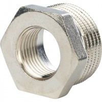 Футорка резьбовая латунная STOUT никель 2"x3/4" ВН