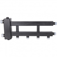 Коллектор ROMMER на 2+1 контура с гидроразделителем до 60 кВт (дублер рядный)