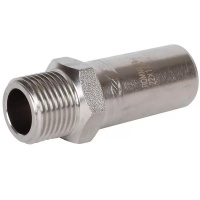 Вставка переходная НПр-НР, 22х1/2, из нержавеющей стали прессовой ROMMER