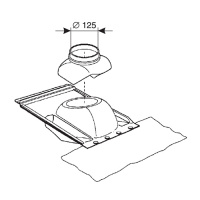 Элемент для пересечения крыши PROTHERM 25-45°, черный