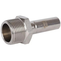 Вставка переходная НПр-НР, 15х3/4, из нержавеющей стали прессовой ROMMER
