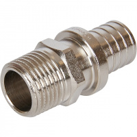 СА Муфта резьбовая аксиальная для сшитого полиэтилена STOUT Ø20х2.0х1/2" В