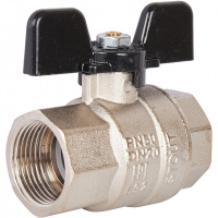 Кран шаровой STOUT бабочка 3/4" ВВ, полнопроходной