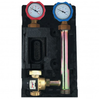 Насосная группа  с термостатическим смесительным клапаном (35-60°С) без насос ROMMER