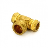 МФО Тройник обжимной переходной для медной трубы для медной трубы TIEMME Ø28х22х22 (1007G282222)