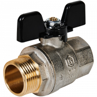 Кран шаровой полнопроходной, ВР/НР, ручка бабочка 3/4 STOUT