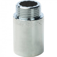 Удлинитель резьбовой латунный STOUT хром 3/4"x40мм ВН