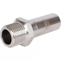 Вставка переходная НПр-НР, 18х1/2, из нержавеющей стали прессовой ROMMER