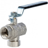 Кран шаровой STOUT рукоятка 1/2" ВВ, с фильтром