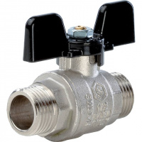Кран шаровой STOUT бабочка 1/2" НН, полнопроходной