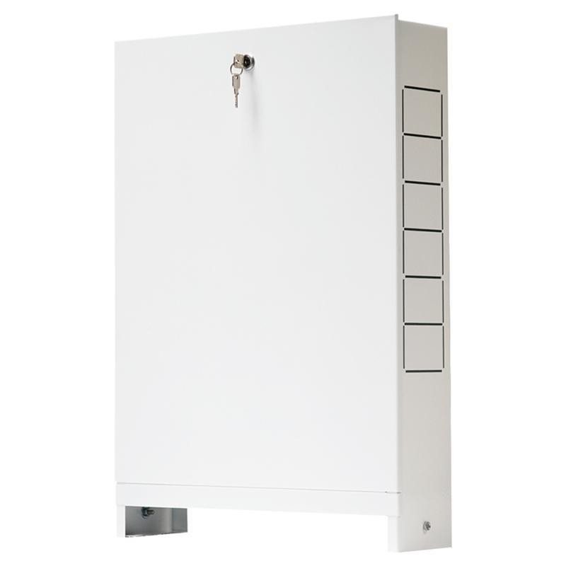 Шкаф распределительный для коллектора ESSAN ШРНГ-4 наружный 11-12 выход. ГЛУБОКИЙ (652х150х857)