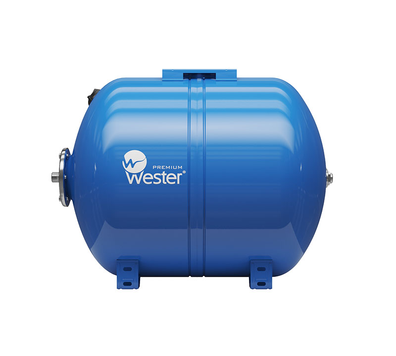 Гидроаккумулятор горизонтальный WESTER Premium WAO 100л 10 бар (к/ф из нерж.) (WAO100P)
