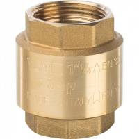 Обратный клапан пружинный, латунный STOUT (с пластиковым седлом) 11/4" ВВ NEW