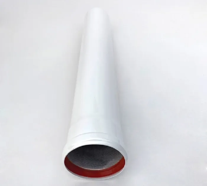 ДХ Удлинитель дымохода-труба кондесационный ESSAN Ø80, L=1000мм, белый (16шт)