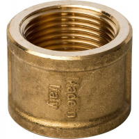 Муфта резьбовая латунная STOUT без покрытия 1"
